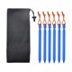 thumbnail image 4 of Paquete De 6 Clavos De Aluminio Para Carpa De Aluminio Para Uso Pesado, Viga En Y, Clavos Para Carpa, Azul, 4 of 5