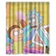 thumbnail image 1 of Cortina de ducha de Rick y Morty, juego de cortina de baño con ganchos, tamaño 60 x 72 pulgadas, 1 of 3