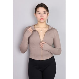 Flix Spa - Chaqueta Fitness Mujer Cierre Frontal Ajustada