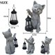 thumbnail image 4 of Figurilla Solar de Gato Yewanye con Linterna para Exterior, 4 of 8