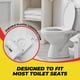 thumbnail image 2 of Repuesto de bisagra para asiento de inodoro Qualihome de plástico blanco, 2 of 9