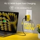 thumbnail image 2 of Cargador AOHI Youth, 140 W, GaN+, USB C PD3.1 PPS, 3 puertos, color amarillo, 2 of 9
