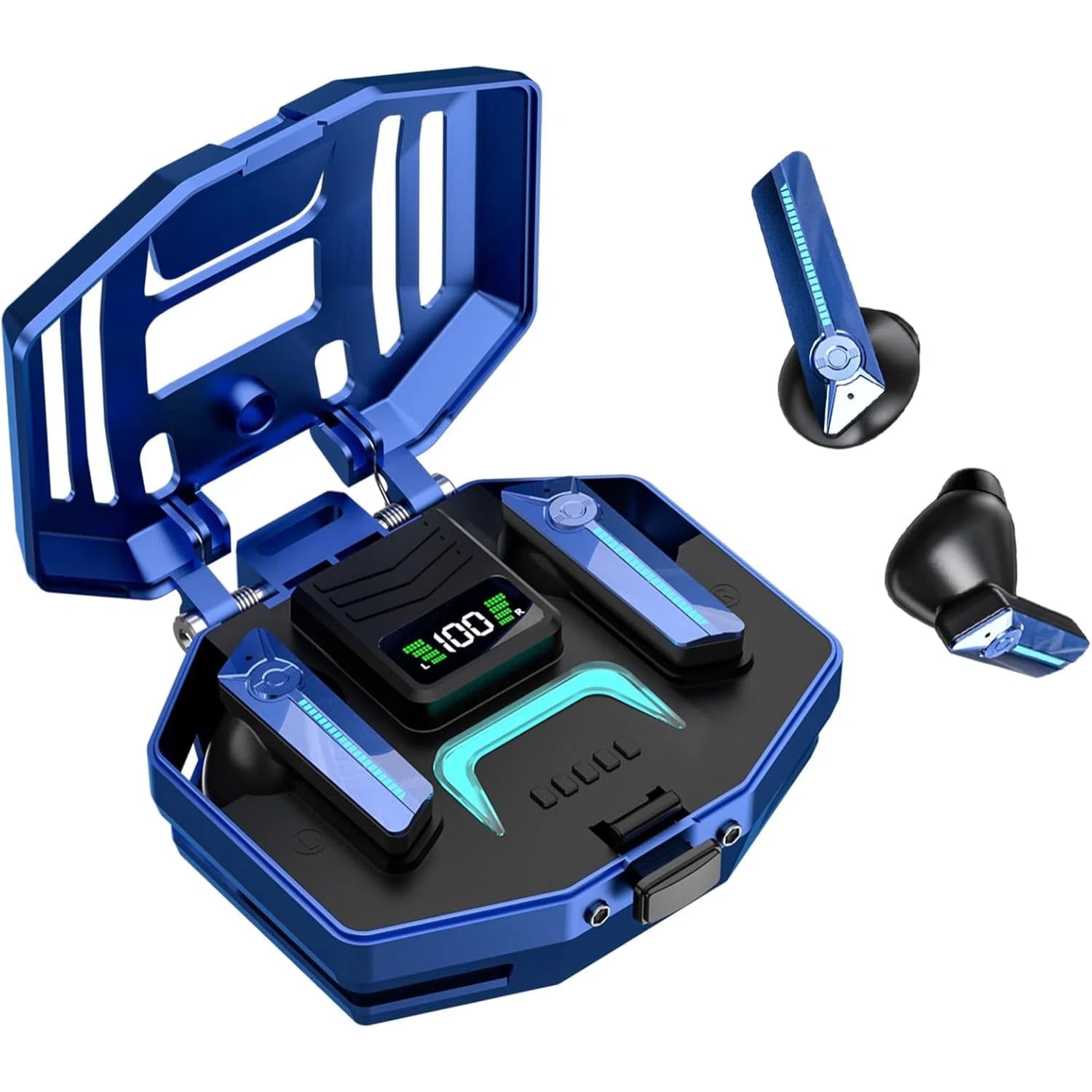 Auriculares Inalámbricos Aaronmei Bluetooth 5.3 Azul
