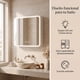 thumbnail image 2 of Botiquin Baño Inteligente Con Espejo Luz Antiempañamiento D Blanco, 2 of 8