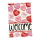 thumbnail image 5 of Bandera de Jardín para El Día de San Valentín, Decoración Exterior, Diseño de Festival, Aniversario de Bienvenida, Accesorios de Fiesta de 12x18 ", Ba Rosa y rojo, 5 of 5