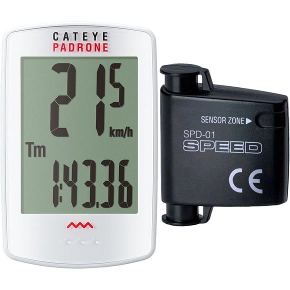 Ciclocomputador CATEYE Padrone Inalámbrico Blanco