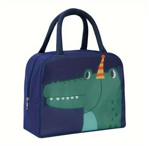 Genérico - Lonchera Bolsa Termica 23X10X29Cm Dinosaurio Azul Kawaii