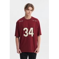 Fashionspark - Polera Hombre Slim Cuello Redondo Burdeo