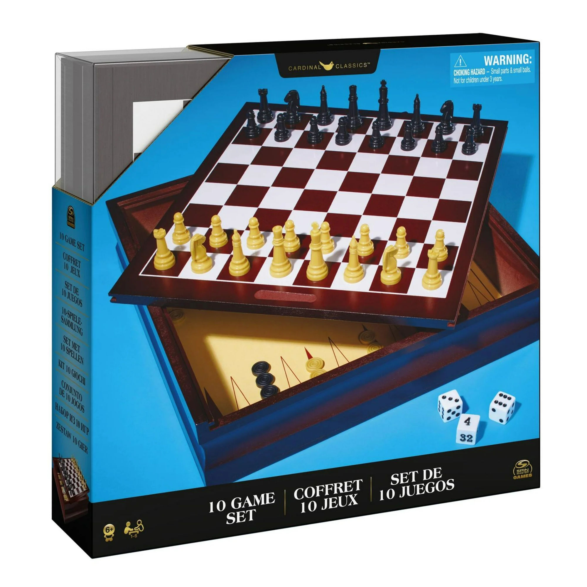 Spin Master - Juego Familiar Set De 10 Juegos