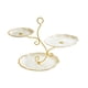 thumbnail image 1 of Soporte Para Cupcakes De 3 Niveles, Plato De Frutas Secas Para Banquetes De Fiestas, Comedor, Amarillo Y Dorado, 1 of 5