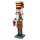 thumbnail image 5 of Figura de cascanueces Estatua de cascanueces de Navidad Escultura de cascanueces de madera Decoración navideña para estante de recuerdos de fiesta de, 5 of 5