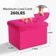 thumbnail image 3 of Taburete plegable Storage Ottoman LINMAGCO, 42 L, de terciopelo, 3 of 8