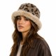 thumbnail image 4 of Gorro Ruso Mujer Peludo Animal Print Invierno Suave Abrigado crema Talla Única, 4 of 4