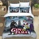thumbnail image 1 of v687 Bed Sheets GINTAMA Cartoon Printed Bedding Sets exquisite bed supplies set duvet cover bed comforter set bedding set luxury birthday gift 3-Piece Bedding Set (1 Duvet Cover + 2 Pillow Shams) Bed, 1 of 5