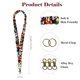 thumbnail image 2 of Lanyard WEZEBEL estilo scrunchie rosa a cuadros elástico, 2 of 5