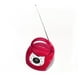 thumbnail image 3 of Reproductor de CD portátil Riptunes con radio AM FM Pink, 3 of 3