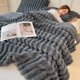 thumbnail image 1 of Xiao Hua Manta de felpa, 1 pieza, 40 × 59 pulgadas, gris oscuro, manta de felpa suave, manta acogedora y mullida, manta cálida para el sofá, manta cómoda para la cama, manta suave para uso diario., 1 of 3
