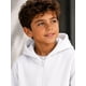 thumbnail image 2 of Poleron Con Cierre De Niños 340g Canguro Basico 70/30 Casual 6 Blanco Lisa, 2 of 3