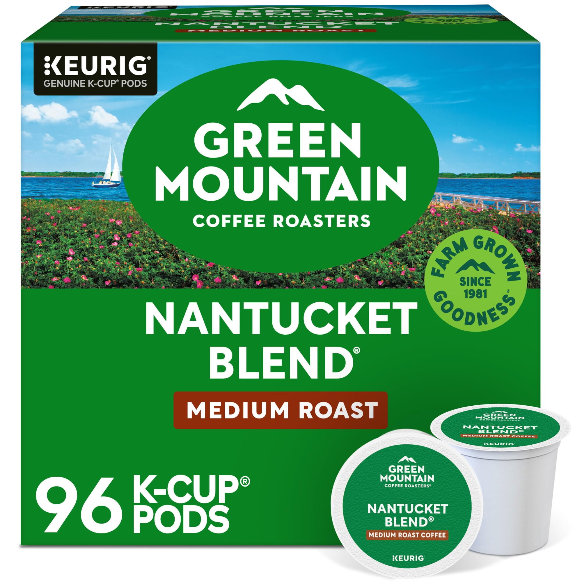 Green Mountain Coffee Roasters - Café Green Mountain Nantucket Blend Tostado Medio 96 Cápsulas