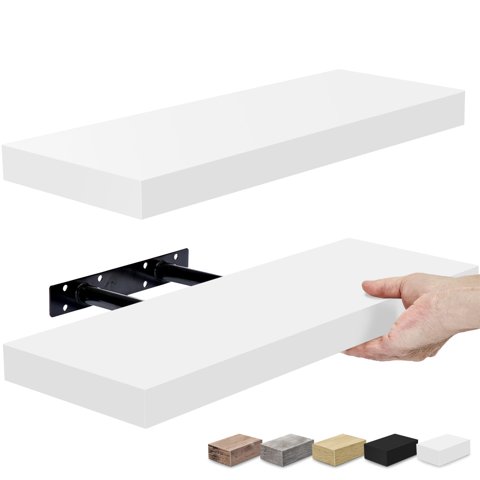 Estantes Flotantes Sorbus Para Pared, Baño Y Cocina (Paquete De 2)