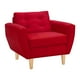 thumbnail image 2 of Sofa Bote 1c Felpa 05 Rojo, 2 of 6