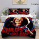 thumbnail image 1 of 3pcs Ghostface Chucky Poster Printed Bedding Set, 1 of 1