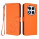 thumbnail image 1 of Xiaomi Redmi Note 14 Pro 5G Funda Billetera con Ranuras para Tarjetas, Naranja, 1 of 6