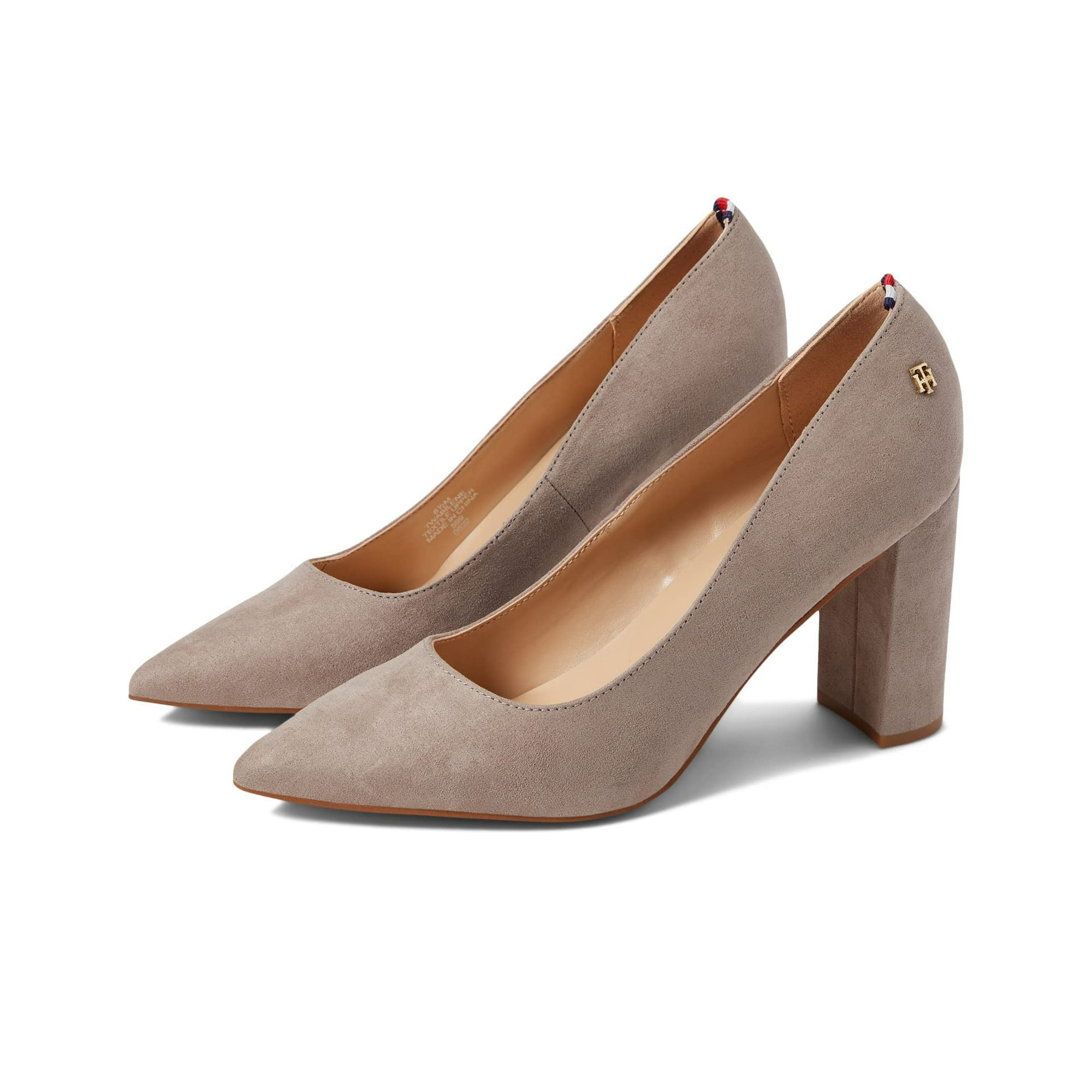 Zapatos Tommy Hilfiger Abilene Para Mujer, De Gamuza Color Topo, Talla 6