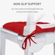 thumbnail image 4 of Xiao Hua Cojín Cuadrado para Silla Juego de 4 Piezas Cojín de Asiento para Interiores con Correa Cojín de Asiento Grueso y Suave Adecuado para Cocina, Comedor, Silla de Oficina Rojo, 4 of 4