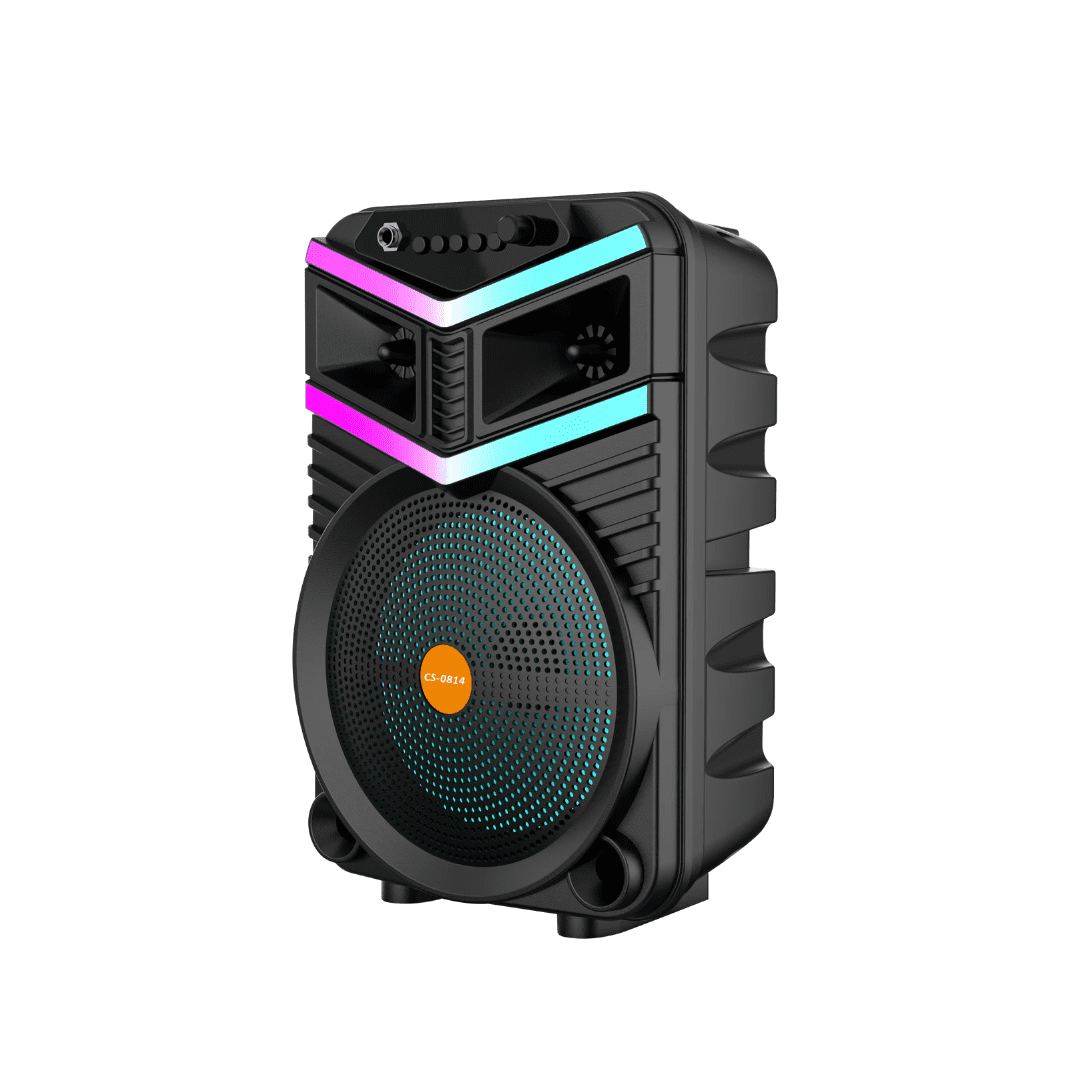 Genérico - Parlante Portatil Bluetooth Con Microfono 8 Pulgadas Negro