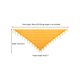 thumbnail image 3 of INSPIRA CHIC Chales y Envolturas para Vestidos de Noche, Bufandas Triangulares de Flecos de Encaje de Malla para Fiesta Formal de Boda 70.9"x27.6" Amarillo Jengibre, 3 of 5