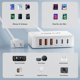 thumbnail image 5 of Cargador Gomarty de 130 W GaN con estación de carga USB-C de 6 puertos, 5 of 6