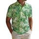 thumbnail image 1 of INSPIRE CHIC Camisa Polo de Hombre Estampada de Manga Corta Camisas de Golf Casuales con Patrón XL Verde Claro, 1 of 5
