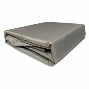 Zahr - Juego De Sábanas Marina Lisa 2 Plazas Gris Oscuro