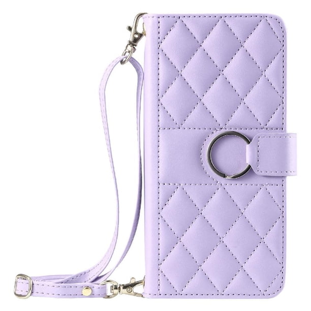 Funda tipo billetera FOXDOCK para Google Pixel 8A – Tapa abatible con correa para mujer