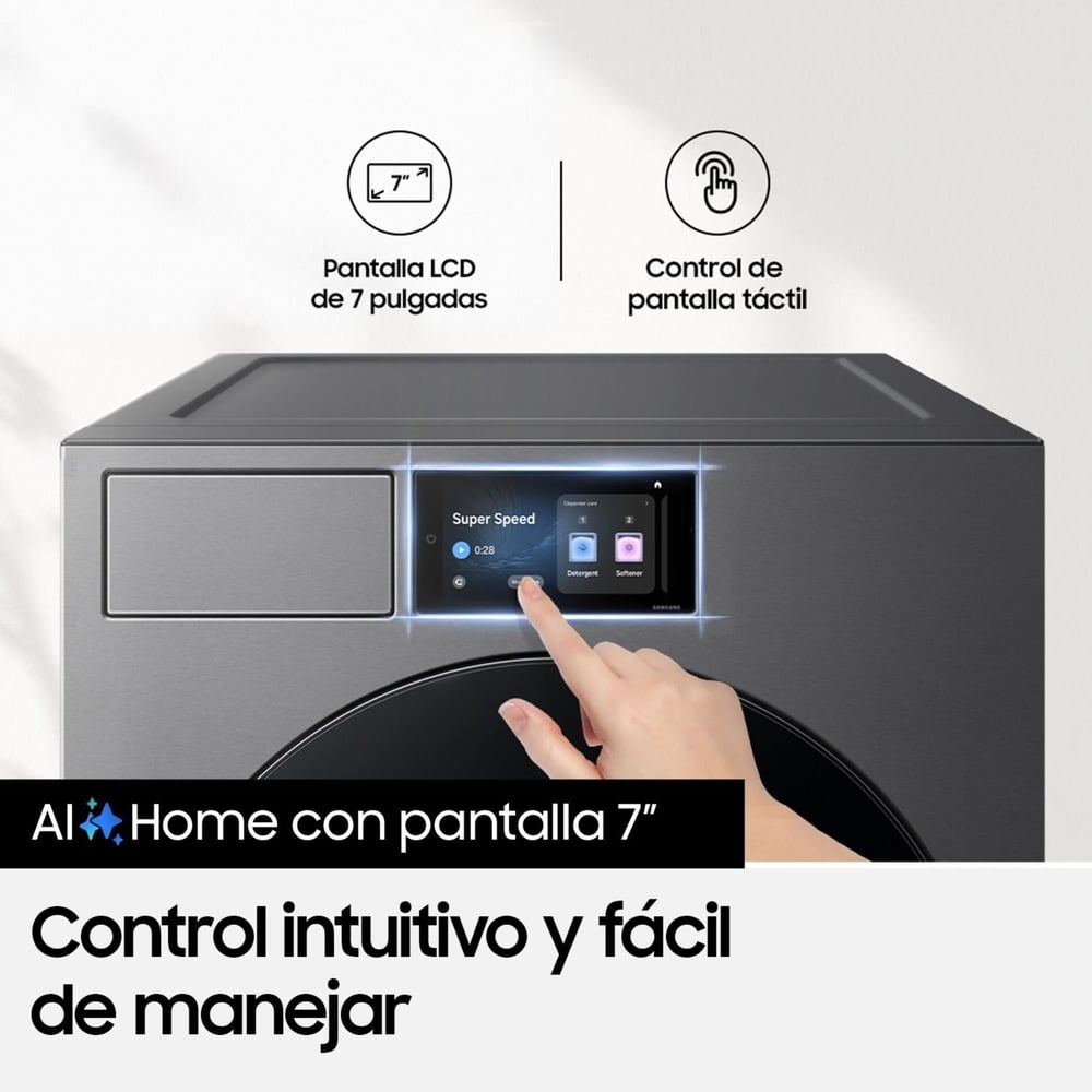 Samsung WF90F25ADSZS 25 kg Acero Oscuro, foto 7