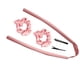 thumbnail image 4 of Diadema Con Varilla Para Rizar Sin Calor Sin Rizos Térmicos Rizador Perezoso Rosa, 4 of 5