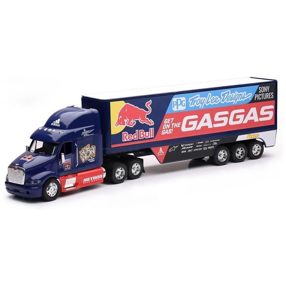 Camión de carreras NewRay Racing Rig Gas Gas a escala 1:32 de 60 cm de largo