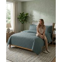 Todo Para El Hogar - Quilt De Verano Transpirable, Ligero Y Elegante Super King