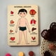 thumbnail image 1 of Human Organ Structure Wooden Puzzle Children's Desktop Toys Early Education Parent-child Interaction Mother And Baby Toys, 1 of 2