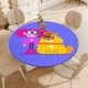 thumbnail image 4 of Maddie + Triggs-theme Fitted Round Tablecloths Elastic Edged Table Covers Waterproof Table Cloth for Kitchen Holiday Party Tables Decor 150cm, 4 of 6