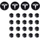 thumbnail image 1 of Tapón de cubo XINFOOB para Tesla Model 3, Y, S y X, plateado mate, juego de 4 piezas, 1 of 6