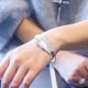 thumbnail image 5 of Pulseras de hoja de plata para mujeres, pulsera elegante con dije de hoja de plata de ley 925 a la moda, brazalete de joyería para mujer, pulseras de plata para cumpleaños, aniversarios y regalos de f, 5 of 7
