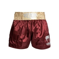 Pantalón Corto De Muay Thai Venum Classic Borgoña/Dorado/Blanco