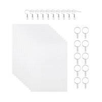 Bothyi - 20 Hojas De Plástico Termorretráctil, Adornos Diy Para Niños, Fabricación De Tarjetas Para Principiantes