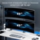 thumbnail image 2 of Soporte para monitor VIVO STAND-V202R doble para pantallas ultrawide de 49" en negro, 2 of 9