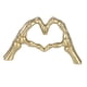 thumbnail image 1 of Figura Decorativa De Adorno De Gesto De Corazón Moderno, Gabinete De Vino De Boda Dorado, 1 of 5