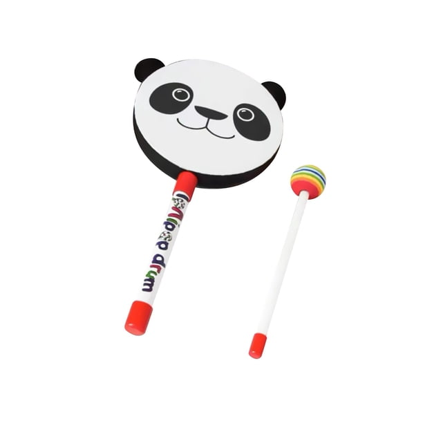 Tambor De Mano De Madera Para Niños, Juguete Musical Con Mazo Para Suministros De Fiesta, Niños