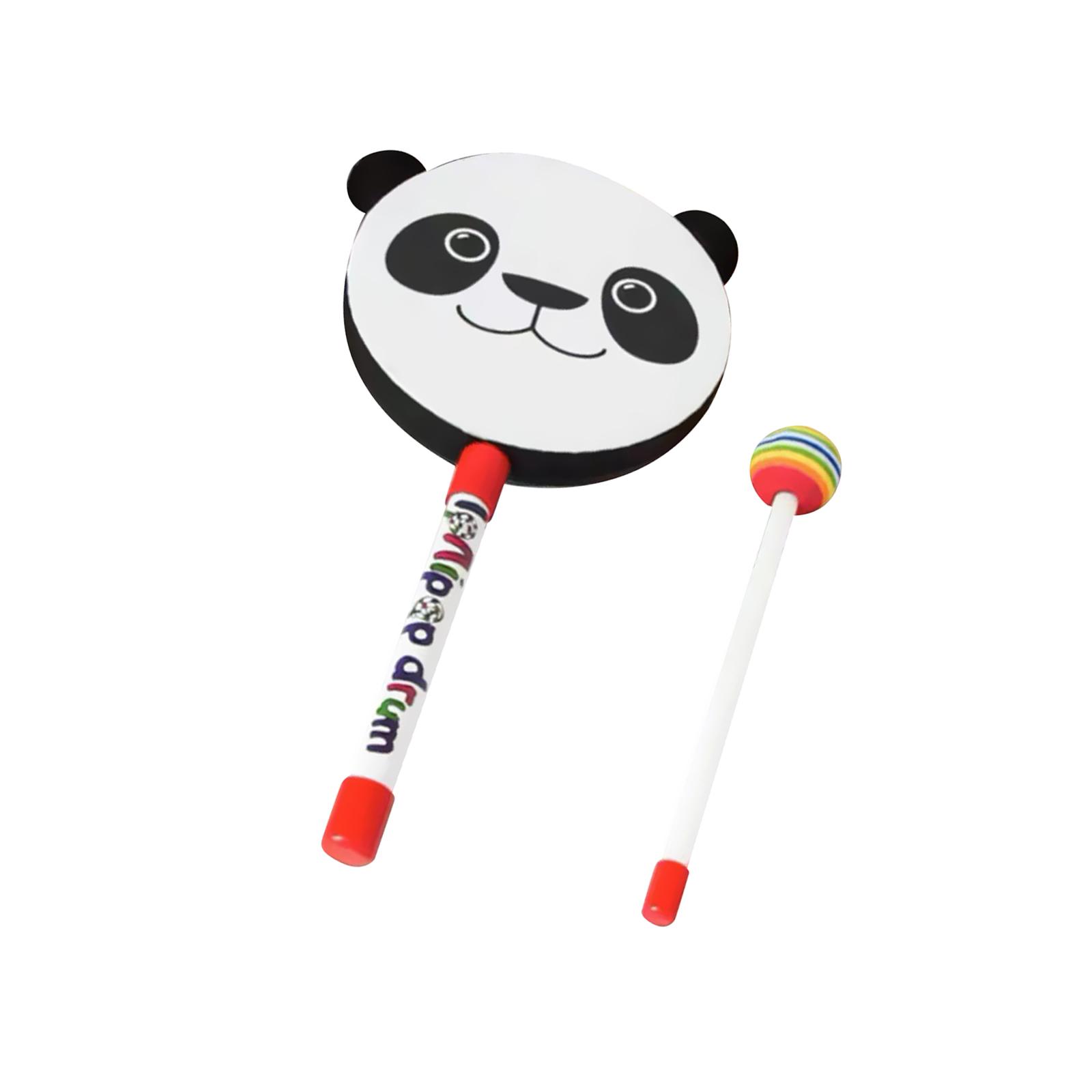 Bothyi - Tambor De Mano De Madera Para Niños, Juguete Musical Con Mazo Para Suministros De Fiesta, Niños