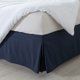 thumbnail image 3 of suxuMhao Falda para Cama, Falda para Cama King 78x80+caída 14inch 1pza Falda Ligera Plisada para Cama–falda Ideal para Cama, Adecuada para Dormitorio, Hogar, Falda de Poliéster Suave en Azul para, 3 of 3
